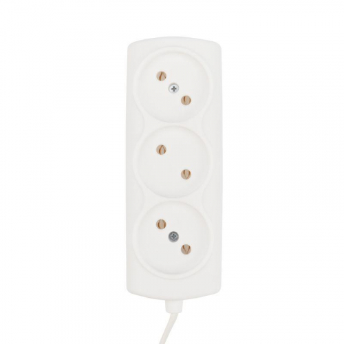 Удлинитель 3х5м без заземл. 6А IP20 Standard ШВВП 2х0.75 бел. PROCONNECT 11-7214