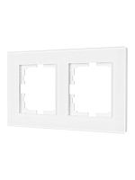 Рамка 2-м VESNA горизонт. стекло бел. LEZARD 742-5480-147