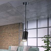 Светильник OL43 BK MR16 GU10 IP20 настен./потолочн. спот черн. Эра Б0058490