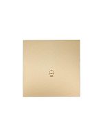 Кнопка звонка СП ZIMA IP20 безвинтов. зажим механизм зол. LEZARD 704-3688-103QC