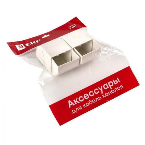 Заглушка 60х60 бел. Plast PROxima (уп.4шт) EKF ecw-60-60x4 фото 6