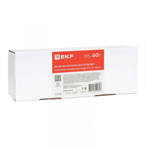 Колодка клеммная винтовая 2.5 UT земля EKF scr-ut-2.5-pe фото 10