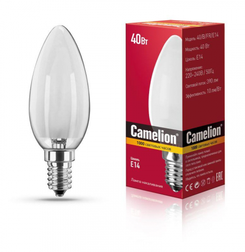 Лампа накаливания MIC B FR 40Вт E14 Camelion 9864