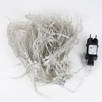 Гирлянда занавес светодиод. ULD-C3020-264/TTK WARM WHITE IP44 с эффектом мерцания 3х2м 264 светодиода тепл. бел. свет провод прозр. Uniel UL-00010920