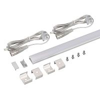 Набор для светодиодной подсветки ARL-KIT-SLIM-FC 24В Warm3000 14.4Вт/м IP20 2м алюм. + пластик Arlight 053439
