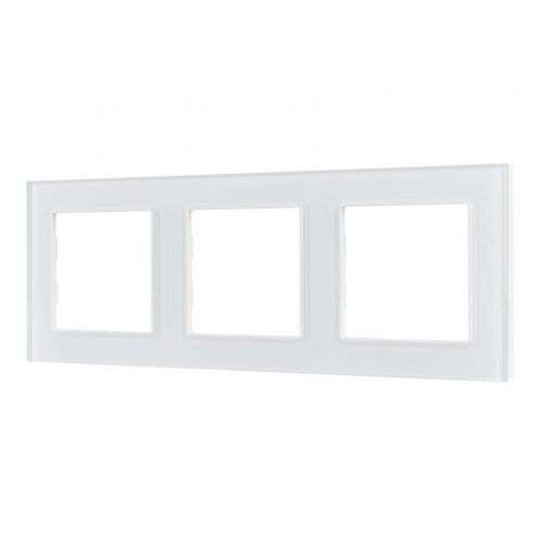 Рамка стеклянная FRM-GLARE-GS-3-WH Arlight 043799