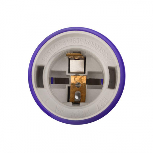 Патрон E27 силиконовый со шнуром 1м фиолет. Rexant 11-8887 фото 8