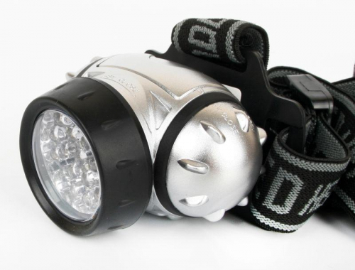 Фонарь налобный LED 5353 19LED 4 режима 3хR03 металлик Ultraflash 10262 фото 2