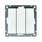 Выключатель 3-кл. СП Афина 10А IP20 механизм бел Universal A0043