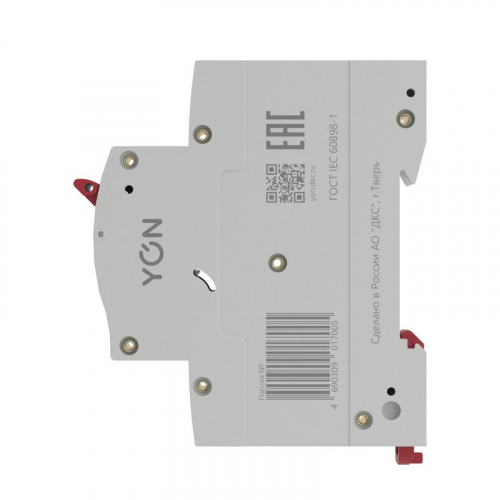 Выключатель автоматический модульный 3п C 6А 6кА MB63 YON MB63N-3PC06 фото 4