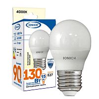 Лампа светодиодная G45 15Вт шар 4000К E27 1350лм 230В IONICH 1825