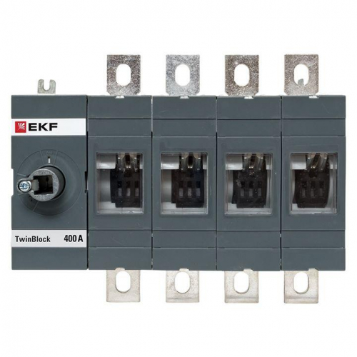 Рубильник 4п 400А без рукоятки управления TwinBlock EKF tb-s-400-4p фото 3