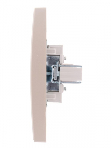 Розетка компьютерная 1-м СП Rain RJ45 жемчуж./бел. перламутр. LEZARD 703-3030-139 фото 3