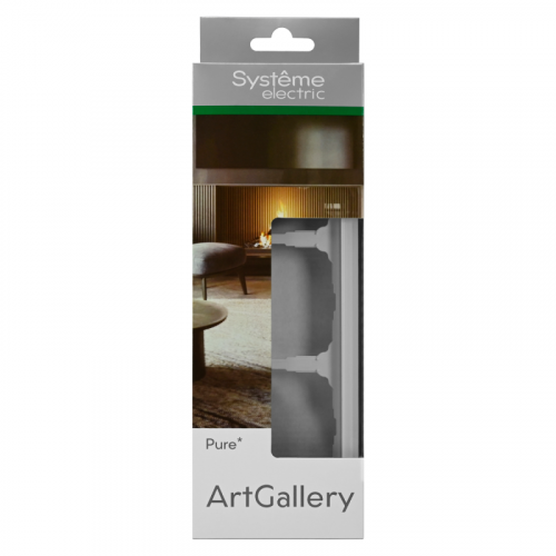 Рамка 3-м ArtGallery Pure органич. стекло бел. SE GAL320103 фото 3