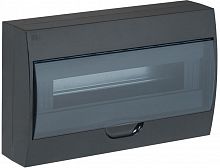 Корпус навесной ЩРН-П-18 Krepta 3 IP41 пластик. черн. IEK MKP12-N-18-41-K02
