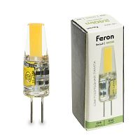 Лампа светодиодная LB-424 3Вт JC 4000К G4 12В FERON 51171