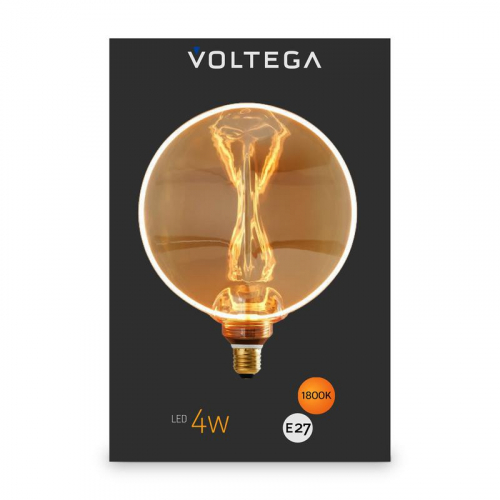 Лампа светодиодная Loft Led G130 4Вт 1800К E27 Voltega 8541 фото 6