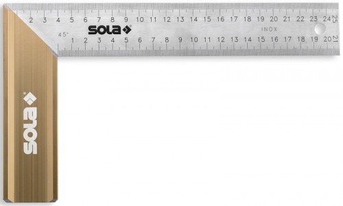 Угольник столярный алюм. SRB 200 200х145мм SOLA 56012001