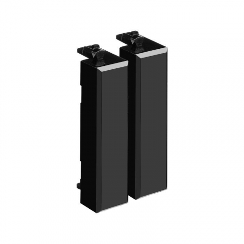 Комплект модульных заглушек &quot;Avanti&quot; &quot;Черный квадрат&quot; 0.5 модуля (уп.2шт) DKC 4402995 фото 2