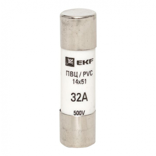 Вставка плавкая цилиндрическая ПВЦ 14х51 32А EKF pvc-14x51-32 фото 2