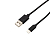 Кабель USB-Lightning 1м черн. нейлоновая оплетка Rexant 18-7055