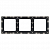 Рамка 3-м Стокгольм бел. с линией цвета черн. PROxima EKF EZM-G-304-20