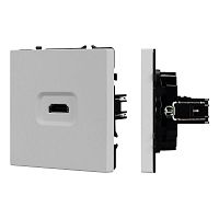 Механизм HDMI розетки SCT-NOBE-MHD1-SFPL-IS никель Arlight 061845