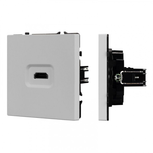 Механизм HDMI розетки SCT-NOBE-MHD1-SFPL-IS никель Arlight 061845