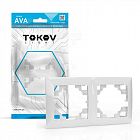 Рамка 2-м AVA бел. TOKOV ELECTRIC TKL-AV-RM2-C01