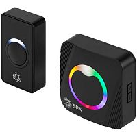 Звонок дверной POLYCOLOR C100 беспроводной RGB подсветка черный 36мелодий Эра Б0069996