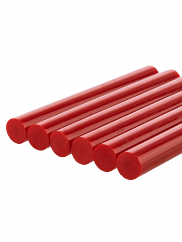 Клеевые стержни универсальные красные, 11 мм x 100 мм, 6 шт, "Алмаз" TDM фото 3
