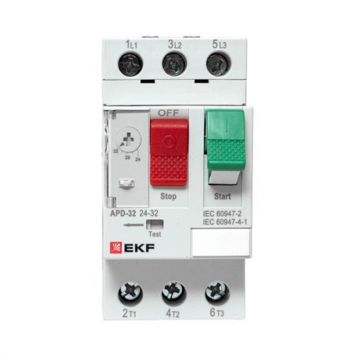 Выключатель автоматический для защиты двигателя АПД-32 24-32А EKF apd-me-32 фото 3