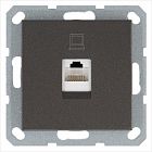 Розетка компьютерная 1-м RJ45 IP20 кат. 5E механизм мокко Jasmart G6105Z