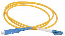 Патч-корд оптический коммутационный переходной для одномодового кабеля (SM); 9/125 (OS2); LC/UPC-SC/UPC (Simplex) (дл.20м) ITK FPC09-LCU-SCU-C1L-20M