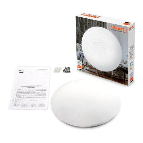 Светильник светодиодный декоративный PPB Starway-2 32Вт 4000К IP20 d320х60 настенно-потолочный бытовой JazzWay 5025493 фото 8