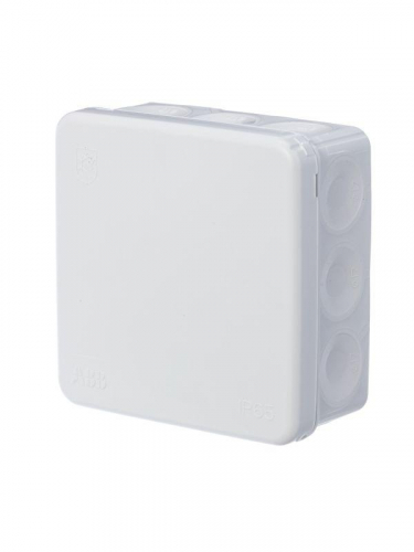 Коробка разветвительная 86х86 IP65 бел. ABB 2TKA140012G1