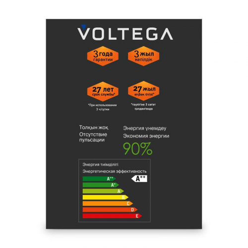 Лампа светодиодная Loft Led G125 4Вт 2700К E27 DIM Voltega 8546 фото 4