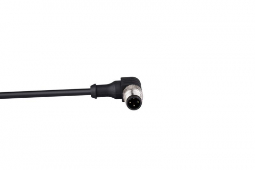 Кабель соединительный 2м со штепселем M12х4 90град. ПВХ IP68 EMAS SKM12F4DXV2 фото 3