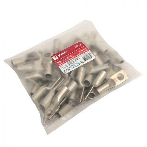 Наконечник медный луженый ТМЛ 50-12-11 PROxima EKF tml-50-12-11-g фото 2