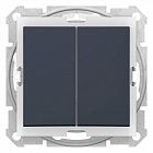 Выключатель 2-кл. СП Sedna 10А IP44 (сх. 5) 250В графит SchE SDN0300470