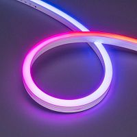 Лента светодиодная SPI MOONLIGHT-SIDE-B84-12x17mm 24V RGB-PX7 18Вт/м IP67 wire x2 герметичная силикон (уп.5м) Arlight 041014