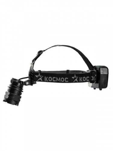 Фонарь налобный аккум. 10Вт Laser LED/Li-ion18650 3х1200мА.ч алюм. КОСМОС (KOC854Lit) фото 5