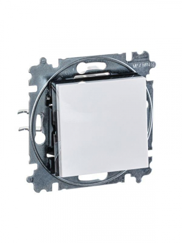 Выключатель 1-кл. СП Levit IP20 бел./дым. черн. ABB 2CHH590145A6062 фото 4