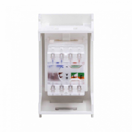 Розетка компьютерная 1-м 1мод. Viva RJ45 кат.6 бел. DKC 45058 фото 4