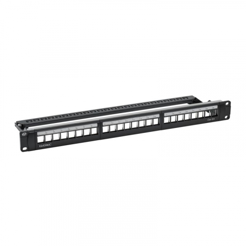 Патч-панель 19дюйм 1UCAT6А 24 модуля RJ45 неэкранированная DKC RN6APPU24 фото 4
