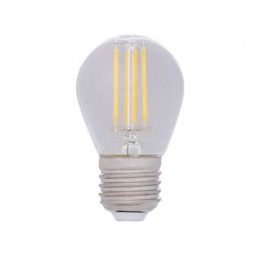 Лампа светодиодная филаментная 9.5Вт GL45 шар прозрачная 4000К нейтр. бел. E27 950лм Rexant 604-132 фото 3