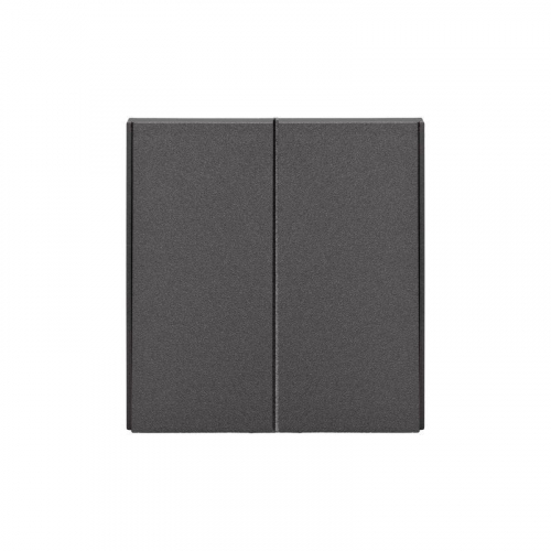 Переключатель проходной 2-кл. СП STRONG 10А графит Kranz KR-78-0709-6