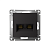 Розетка компьютерная 2-м AtlasDesign RJ45 кат.5E механизм карбон SE ATN001085