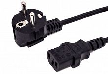 Кабель питания CEE 7/7-С13, 3х0.75, 220В, 10A, 2200 Вт, чёрный, 3м Filum FL-PC10-EU-C13-3M