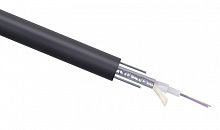 Кабель волоконно-оптический 9/125 одномод. 4 волокна loose tube бронир. стальн. лентой и стальн. проволоками для внешн. прокладки -40-+70град.C PE черн. Cabeus 10119c